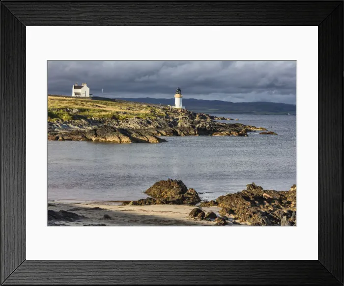 Framed Print : Sea coast with lighthouse, Port Charlotte, Islay, Inner Hebrides, Argyll, Scotland, UK Framed Print : Sea coast with lighthouse, Port Charlotte, Islay, Inner Hebrides, Argyll, Scotland, UK