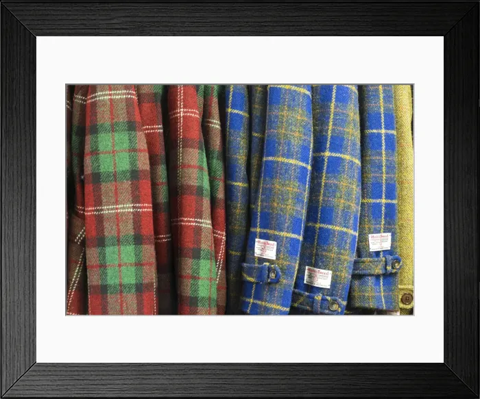 Framed Print : Harris tweed jackets, Isle of Harris, Outer Hebrides, Scotland, UK Framed Print : Harris tweed jackets, Isle of Harris, Outer Hebrides, Scotland, UK