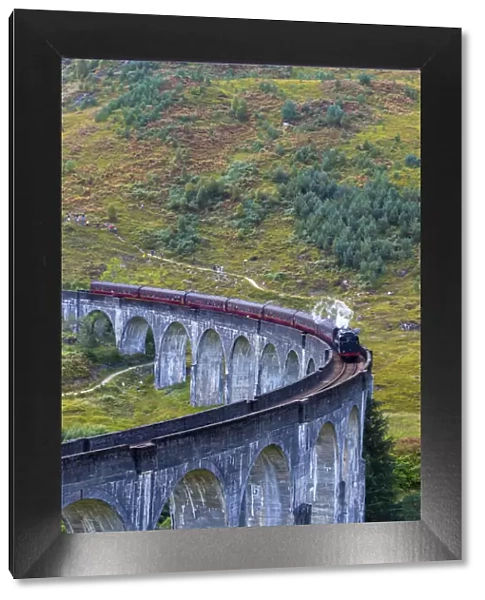 UK, Scotland, Highland, Loch Shiel, Glenfinnan, Glenfinnan Railway Viaduct, part of