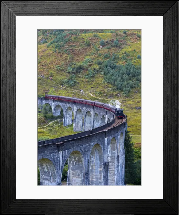 Framed Print : UK, Scotland, Highland, Loch Shiel, Glenfinnan, Glenfinnan Railway Viaduct, part of Framed Print : UK, Scotland, Highland, Loch Shiel, Glenfinnan, Glenfinnan Railway Viaduct, part of