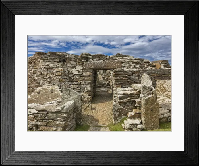 Framed Print : Broch of Gurness, Mainland, Orkney islands, Scotland, UK Framed Print : Broch of Gurness, Mainland, Orkney islands, Scotland, UK