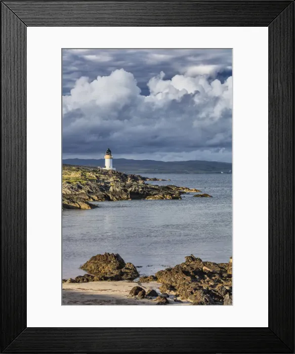 Framed Print : Sea coast with lighthouse, Port Charlotte, Islay, Inner Hebrides, Argyll, Scotland, UK Framed Print : Sea coast with lighthouse, Port Charlotte, Islay, Inner Hebrides, Argyll, Scotland, UK