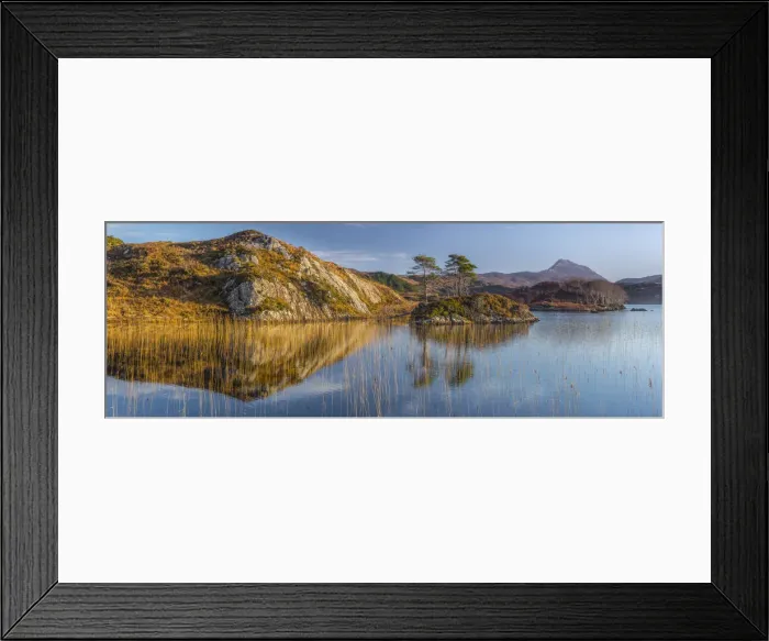 Framed Print : UK, Scotland, Highland, Sutherland, Lochinver, Loch Druim Suardalain, Mount Canisp Framed Print : UK, Scotland, Highland, Sutherland, Lochinver, Loch Druim Suardalain, Mount Canisp
