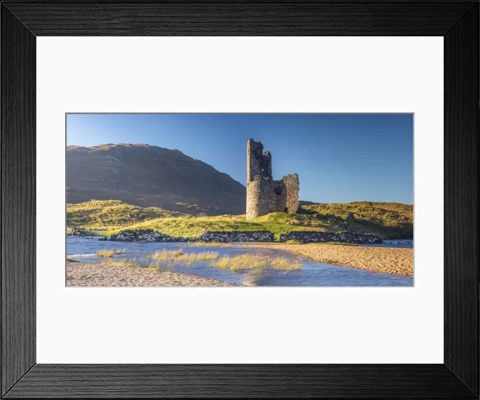 Framed Print : UK, Scotland, Highland, Sutherland, Lochinver, Loch Assynt, Ardvreck Castle Framed Print : UK, Scotland, Highland, Sutherland, Lochinver, Loch Assynt, Ardvreck Castle