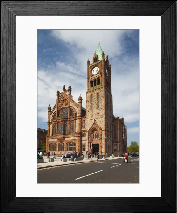 Framed Print : UK, Northern Ireland, County Londonderry, Derry, Guildhall Building Framed Print : UK, Northern Ireland, County Londonderry, Derry, Guildhall Building