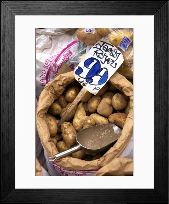 Framed Print : Jersey Royal Potatoes, Jersey, Channel Islands