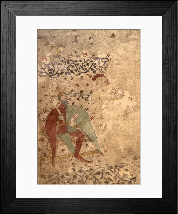 Framed Print : Medieval Frescoes in the Fishermans Chapel, St