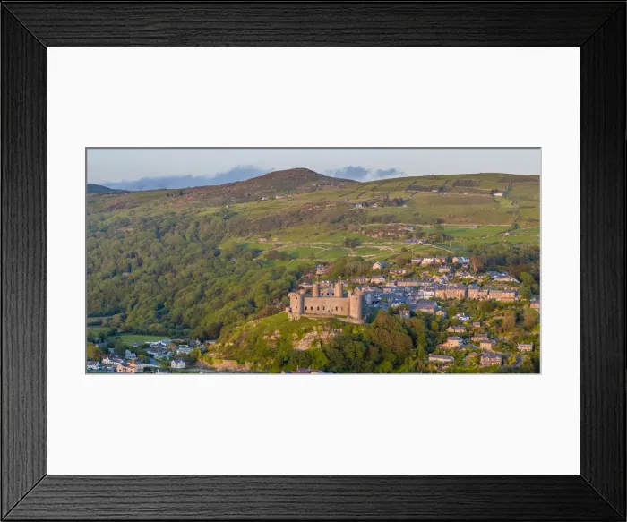 Framed Print : UK, Wales, Gwynedd, Harlech, Harlech Castle