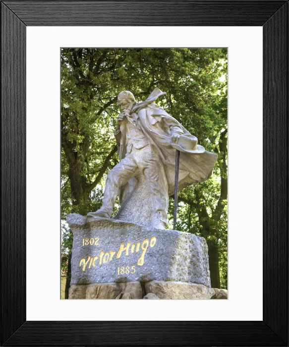Framed Print : Statue Of Victor Hugo, Candie Park, St. Peter Port, Guernsey, Channel Islands