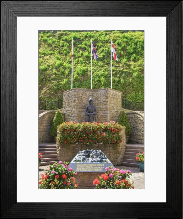 Framed Print : Statue of Edler Schweizer Ritter Othon, Soldier and Diplomat, St. Peter Port, Guernsey Framed Print : Statue of Edler Schweizer Ritter Othon, Soldier and Diplomat, St. Peter Port, Guernsey