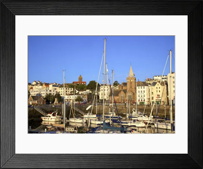 Framed Print : St. Peter Port Harbour, Guernsey, Channel Islands