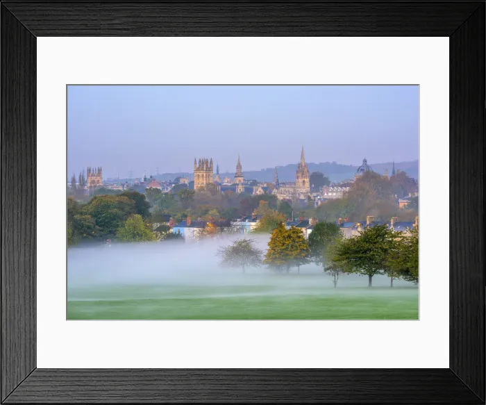 Framed Print : UK, England, Oxfordshire, Oxford, City skyline from South Park Framed Print : UK, England, Oxfordshire, Oxford, City skyline from South Park