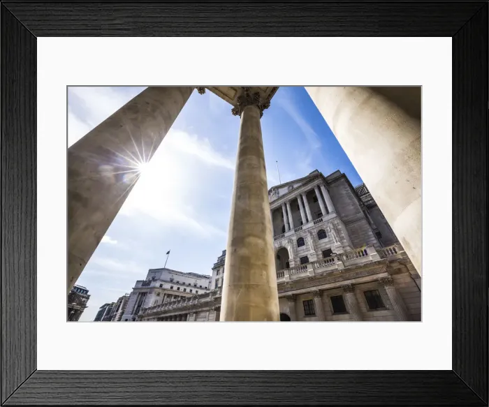 Framed Print : Bank of England, City of London, London, England Framed Print : Bank of England, City of London, London, England