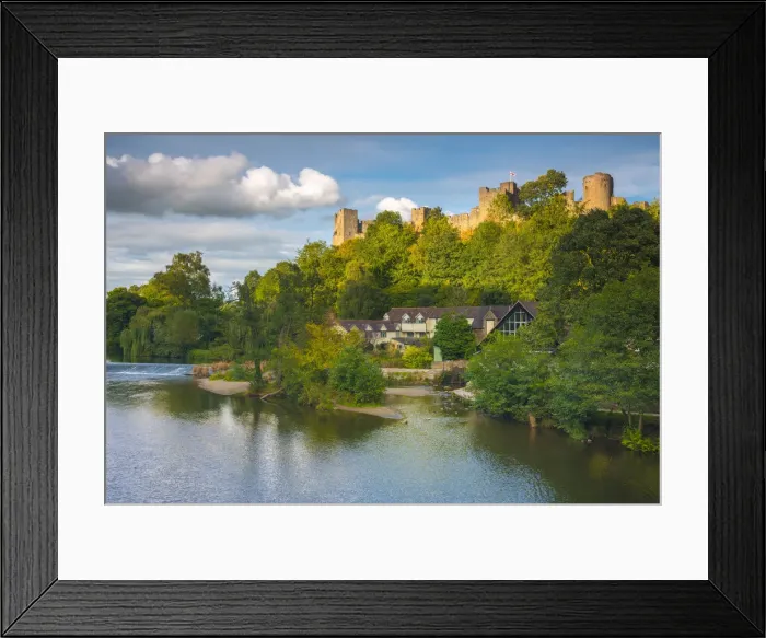 Framed Print : UK, England, Shropshire, Ludlow, Ludlow Castle and River Teme Framed Print : UK, England, Shropshire, Ludlow, Ludlow Castle and River Teme