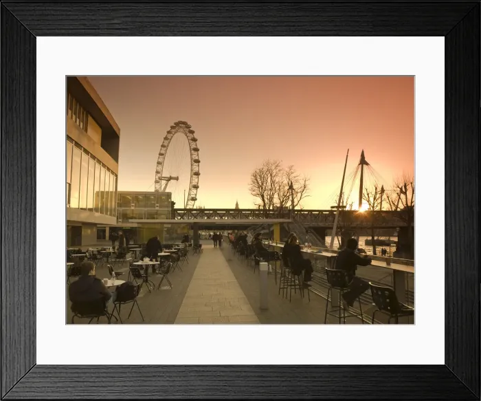 Framed Print : London Eye, South bank, London, England