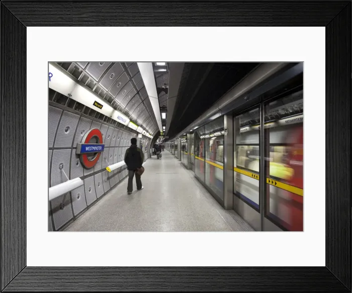 Framed Print : Westminster Underground Station, London, England Framed Print : Westminster Underground Station, London, England