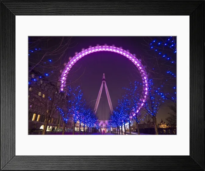 Framed Print : London Eye, South bank, London, England Framed Print : London Eye, South bank, London, England