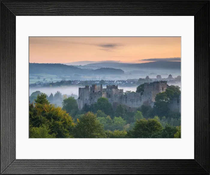 Framed Print : UK, England, Shropshire, Ludlow, Ludlow Castle at Sunrise Framed Print : UK, England, Shropshire, Ludlow, Ludlow Castle at Sunrise