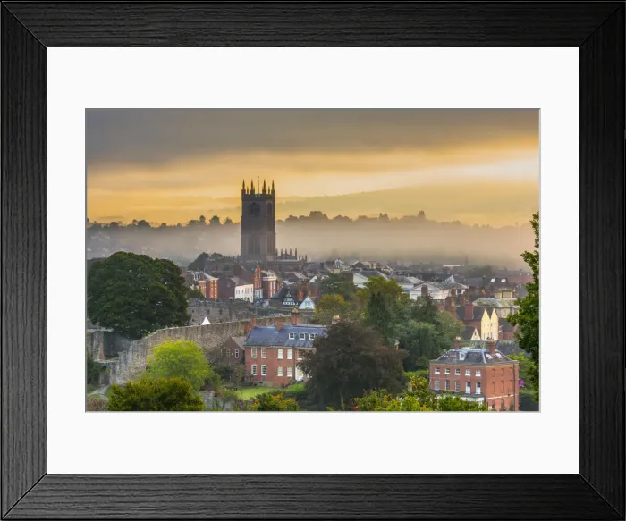Framed Print : UK, England, Shropshire, Ludlow, St Laurences Church at sunrise Framed Print : UK, England, Shropshire, Ludlow, St Laurences Church at sunrise