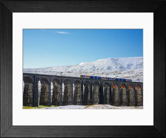 Framed Print : UK, England, North Yorkshire, Ribblehead Viaduct and Whernside mountain, one of Framed Print : UK, England, North Yorkshire, Ribblehead Viaduct and Whernside mountain, one of