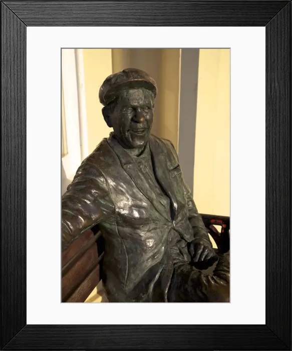 Framed Print : Statue of Sir Norman Wisdom, Douglas, Isle of Man Framed Print : Statue of Sir Norman Wisdom, Douglas, Isle of Man