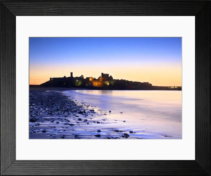 Framed Print : Peel Castle at Dusk, St. Patricks Isle, Isle of Man Framed Print : Peel Castle at Dusk, St. Patricks Isle, Isle of Man