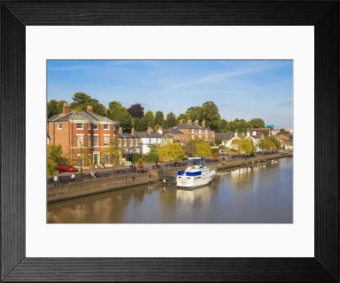 Framed Print : United Kingdom, England, Cheshire, Chester, View of the river Dee Framed Print : United Kingdom, England, Cheshire, Chester, View of the river Dee
