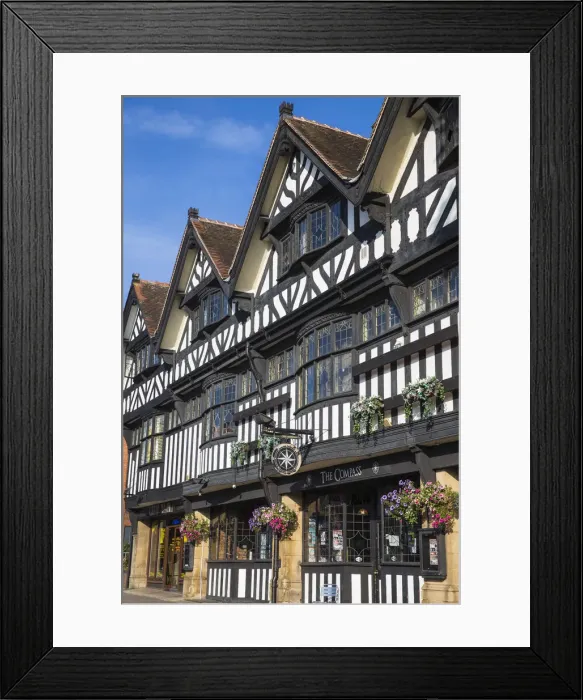 Framed Print : United Kingdom, England, Cheshire, Chester, Tudor buildings in city center Framed Print : United Kingdom, England, Cheshire, Chester, Tudor buildings in city center