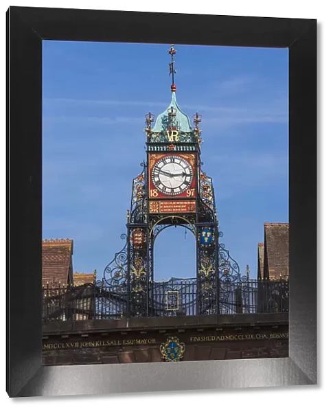 United Kingdom, England, Cheshire, Chester, Eastgate & Eastgate Clock