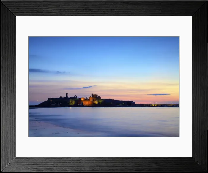 Framed Print : Peel Castle at Dusk, St. Patricks Isle, Isle of Man Framed Print : Peel Castle at Dusk, St. Patricks Isle, Isle of Man
