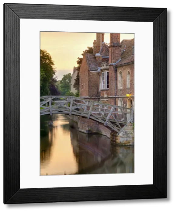 Framed Print : UK, England, Cambridge, Queens College, The Mathematical Bridge over River Cam Framed Print : UK, England, Cambridge, Queens College, The Mathematical Bridge over River Cam