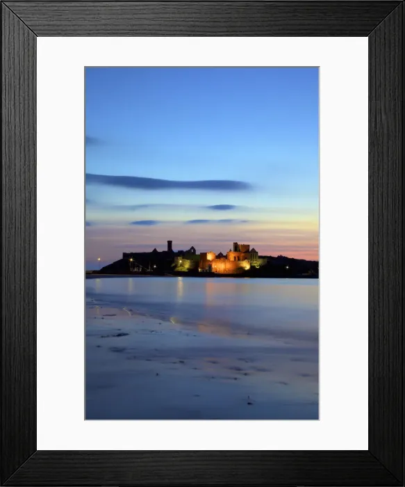 Framed Print : Peel Castle at Dusk, St. Patricks Isle, Isle of Man Framed Print : Peel Castle at Dusk, St. Patricks Isle, Isle of Man