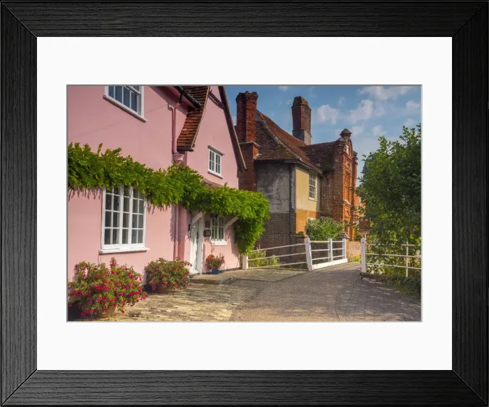 Framed Print : UK, England, Suffolk, Kersey, Church Hill