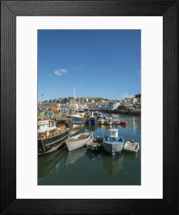 Framed Print : Brixham harbour, Devon, England, UK Framed Print : Brixham harbour, Devon, England, UK