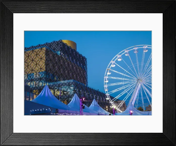 Framed Print : UK, England, West Midlands, Birmingham, Broad Street, Centenary Square, Big Wheel Framed Print : UK, England, West Midlands, Birmingham, Broad Street, Centenary Square, Big Wheel