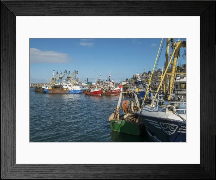 Framed Print : Brixham harbour, Devon, England, UK Framed Print : Brixham harbour, Devon, England, UK