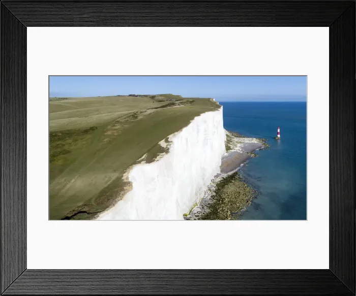 Framed Print : United Kingdom, East Sussex, Eastbourne, Beachy Head lighthouse, Seven Sisters coastline Framed Print : United Kingdom, East Sussex, Eastbourne, Beachy Head lighthouse, Seven Sisters coastline