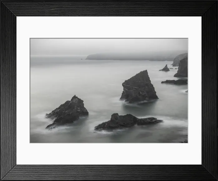 Framed Print : Bedruthan Steps, Cornwall, UK Framed Print : Bedruthan Steps, Cornwall, UK