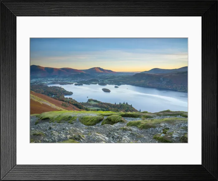 Framed Print : UK, England, Cumbria, Lake District, Derwentwater, Blencathra mountain above Keswick Framed Print : UK, England, Cumbria, Lake District, Derwentwater, Blencathra mountain above Keswick