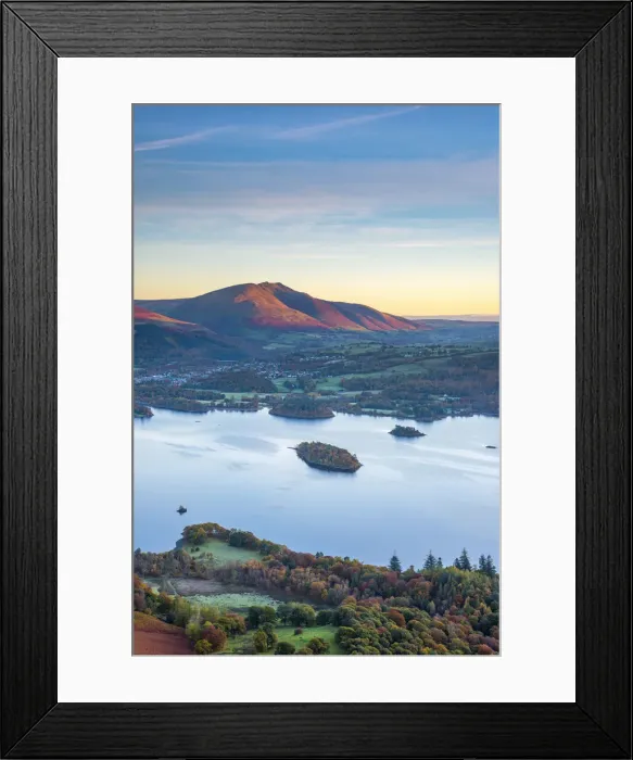 Framed Print : UK, England, Cumbria, Lake District, Derwentwater, Blencathra mountain above Keswick Framed Print : UK, England, Cumbria, Lake District, Derwentwater, Blencathra mountain above Keswick