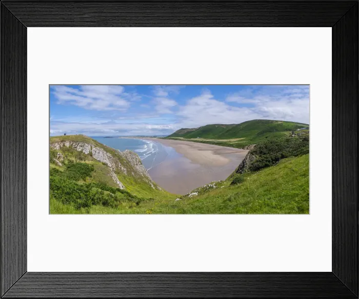 Framed Print : Rhossili Bay, The Gower, Wales, UK Framed Print : Rhossili Bay, The Gower, Wales, UK