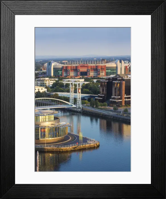 Framed Print : UK, England, Manchester, Salford, View of Salford Quays looking towards the Lowry Theatre Framed Print : UK, England, Manchester, Salford, View of Salford Quays looking towards the Lowry Theatre