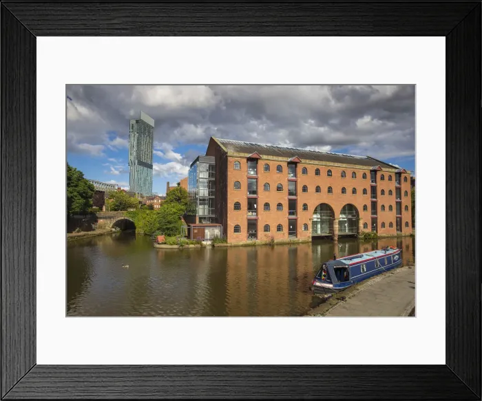 Framed Print : UK, England, Manchester, Deansgate, 1761 Bridgewater Canal -the Framed Print : UK, England, Manchester, Deansgate, 1761 Bridgewater Canal -the