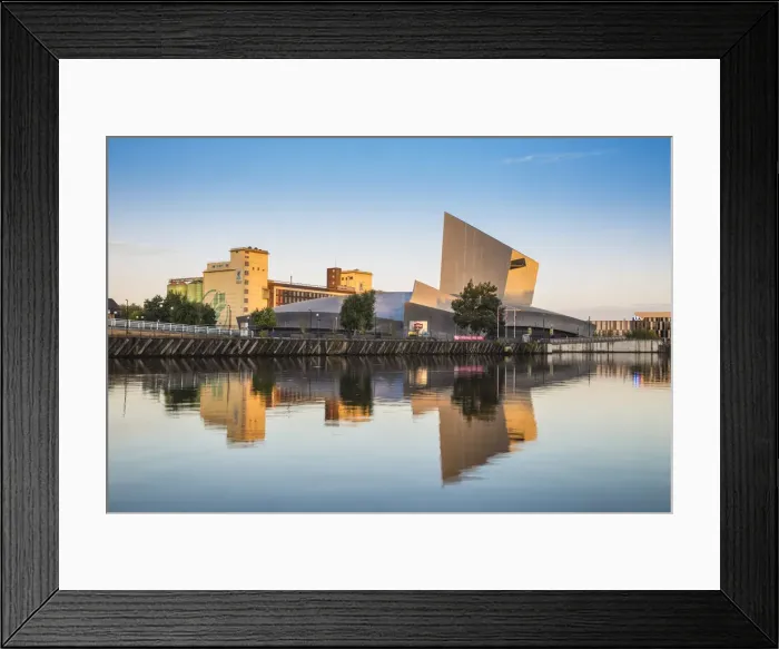Framed Print : UK, England, Manchester, Salford, Salford Quays, Imperial War Museum North, Rank Hovis