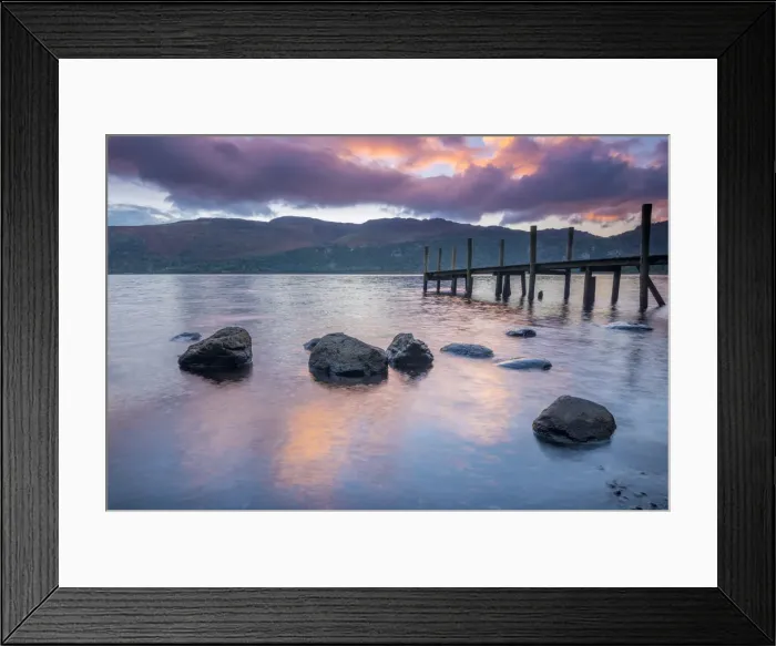 Framed Print : UK, England, Cumbria, Lake District, Derwentwater, High Brandelhow Landing Framed Print : UK, England, Cumbria, Lake District, Derwentwater, High Brandelhow Landing