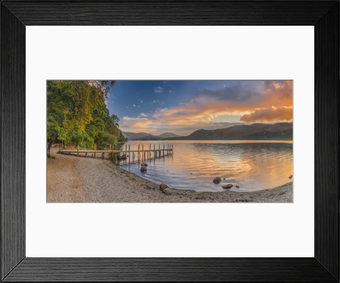 Framed Print : UK, England, Cumbria, Lake District, Derwentwater, High Brandelhow Landing Framed Print : UK, England, Cumbria, Lake District, Derwentwater, High Brandelhow Landing