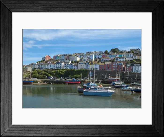Framed Print : Brixham harbour, Devon, England, UK Framed Print : Brixham harbour, Devon, England, UK