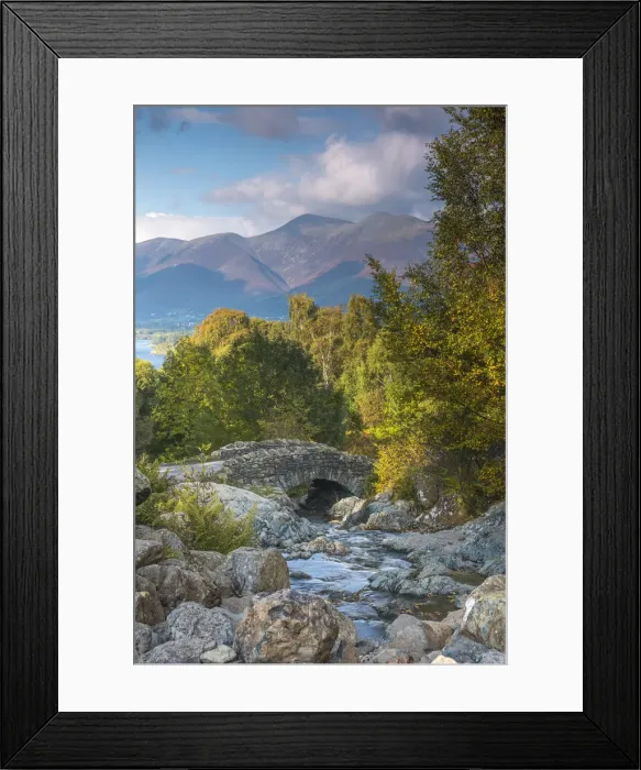 Framed Print : UK, England, Cumbria, Lake District, Ashness Bridge Framed Print : UK, England, Cumbria, Lake District, Ashness Bridge