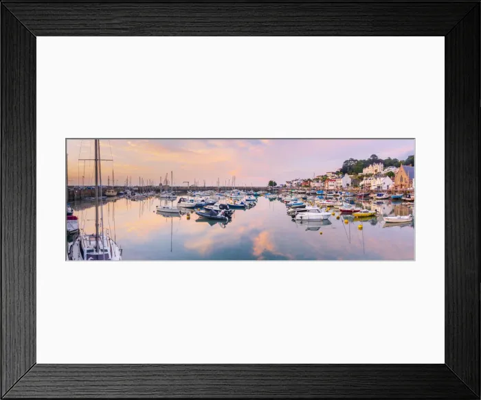 Framed Print : UK, Channel Islands, Jersey, St Aubin, St Aubin Harbour