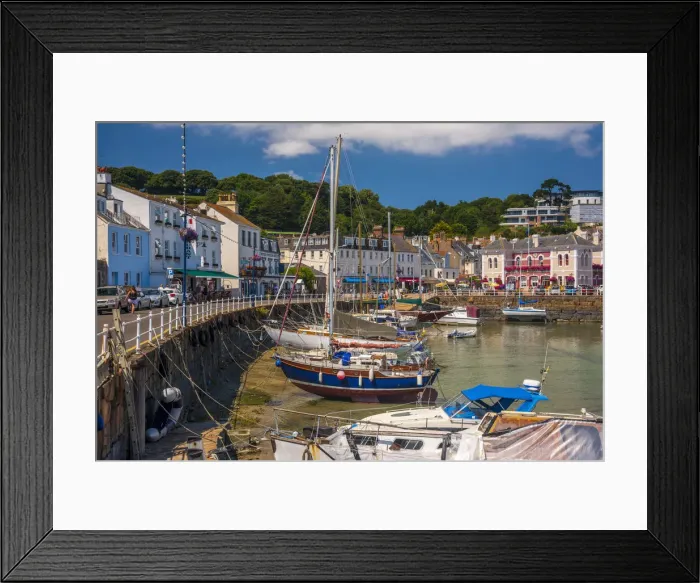 Framed Print : UK, Channel Islands, Jersey, St Aubin, St Aubin Harbour Framed Print : UK, Channel Islands, Jersey, St Aubin, St Aubin Harbour